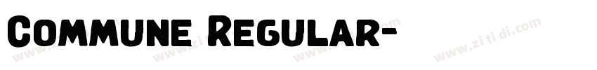 Commune Regular字体转换 Commune Regular字体转换